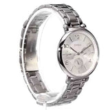 Fossil Jacqueline Silver Dial Silver Steel Strap Watch for Women - ES3664