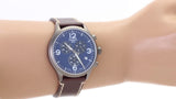 Tissot Chrono XL Blue Dial Brown Leather Strap Watch For Men - T116.617.36.047.00