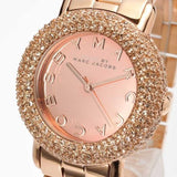 Marc Jacobs Marci Crystal Rose Gold Dial Rose Gold Stainless Steel Strap Watch for Women - MBM3192