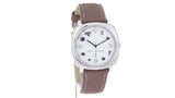 Marc Jacobs Mandy White Dial Light Brown Leather Strap Watch for Women - MJ1563