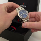 Tudor watch being taken out of box