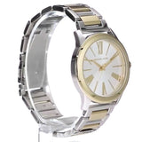 Michael Kors Hartman Quartz White Dial Two Tone Steel Strap Watch For Women - MK3521