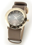 Marc Jacobs Amy Grey Dial Grey Leather Strap Watch for Women - MBM1153