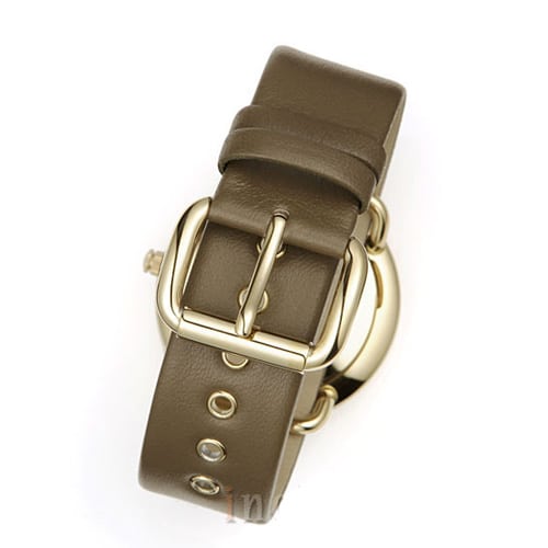 Marc Jacobs Amy Grey Dial Grey Leather Strap Watch for Women - MBM1153