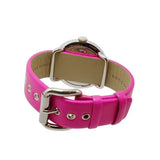 Marc Jacobs Amy Pop Pink Dial Pink Leather Strap Watch for Women - MBM1286