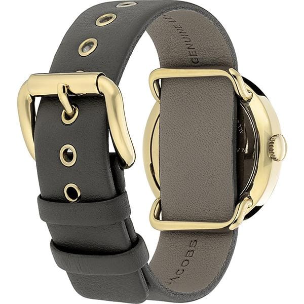 Marc Jacobs Amy Grey Dial Grey Leather Strap Watch for Women - MBM1287