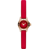 Marc Jacobs Blade Red Dial Red Leather Strap Watch for Women - MBM1343