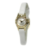 Marc Jacobs Blade White Dial White Leather Strap Watch for Women - MBM1344