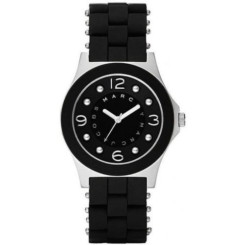 Marc Jacobs Pelly Black Dial Black Silicone Strap Watch for Women - MBM2541