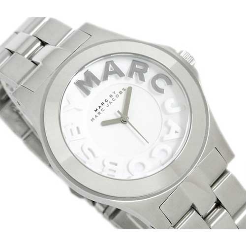 Marc Jacobs Rivera Silver Dial Silver Steel Strap Watch for Women - MBM3133