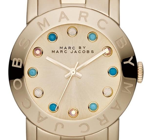 Marc Jacobs Amy Dexter Gold Dial Gold Steel Strap Watch for Women - MBM3215
