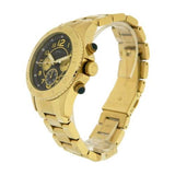 Marc Jacobs Rock Green Dial Gold Stainless Steel Strap Watch for Women - MBM3252