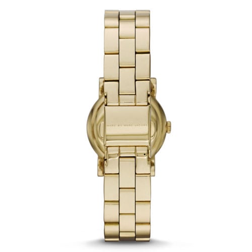 Marc Jacobs Amy Black Dial Gold Steel Strap Watch for Women - MBM3336