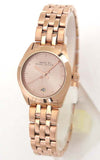 Marc Jacobs Peeker Rose Gold Dial Stainless Steel Strap Watch for Women - MBM3374