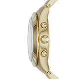 Marc Jacobs Peeker Chronograph Gold Dial Gold Stainless Steel Strap Watch for Women - MBM3393