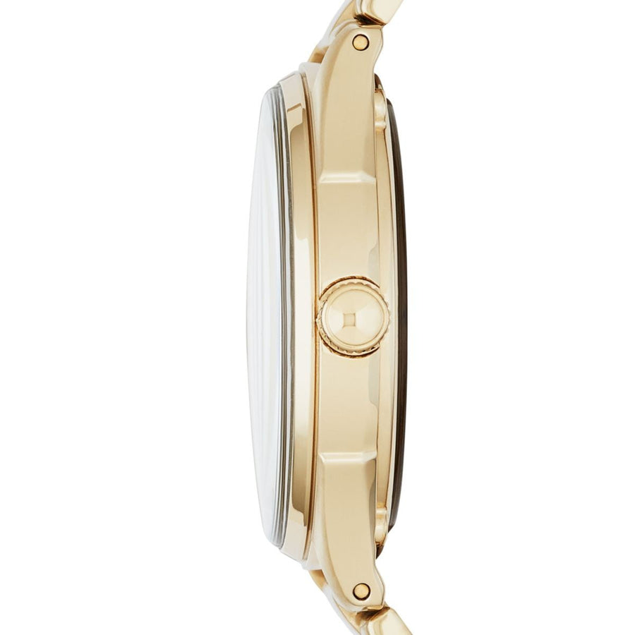 Marc Jacobs Marc Tether Transparent Gold Dial Gold Steel Strap Watch for Women - MBM3413
