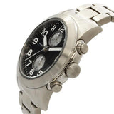 Marc Jacobs Larry Black Dial Silver Stainless Steel Strap Watch for Men - MBM5050