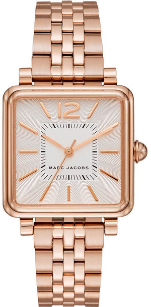 Marc Jacobs Vic White Dial Rose Gold Steel Strap Watch for Women - MJ3514