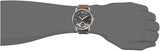 Fossil The Commuter Twist Black Dial Brown Leather Strap Watch for Men -  ME1166