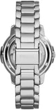 Fossil Architect Automatic Silver Dial Silver Steel Strap Watch for Women - ME3057