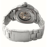 Fossil Modern Machine Automatic Silver Dial Silver Steel Strap Watch for Men - ME3081