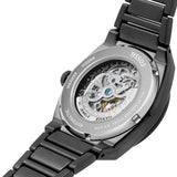 Fossil Everett Automatic Skeleton Grey Dial Grey Steel Strap Watch for Men - ME3206