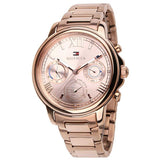 Tommy Hilfiger Claudia Rose Gold Dial Rose Gold Steel Strap Watch for Women - 1781743