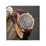 Guess Analog Chronograph Brown Dial Brown Leather Strap Watch For Men - W14052G2