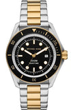 Michael Kors Maritime Three Hand Black Dial Two Tone Steel Strap Watch for Men - MK9180