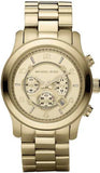 Michael Kors Runway Gold Dial Gold Steel Strap  Watch for Men - MK8077