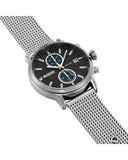 Maserati Epoca 42mm Black Dial Steel Silver Mesh Bracelet Watch For Men - R8873618003