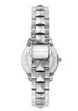 Michael Kors Runway Mercer Quartz Mother of Pearl Blue Dial Silver Steel Strap Watch For Women - MK6857