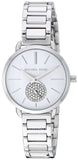 Michael Kors Portia Quartz Silver Dial Silver Steel Strap Watch For Women - MK3837