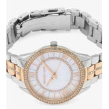 Michael Kors Lauryn Mother of Pearl Dial Two Tone Steel Strap Watch For Women - MK3979