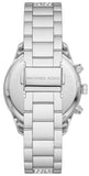 Michael Kors Layton Chronograph Silver Dial Silver Steel Strap Watch For Women - MK6976