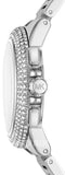 Michael Kors Camille Crystals Quartz Silver Dial Silver Steel Strap Watch for Women - MK6993