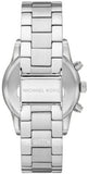 Michael Kors Ritz Chronograph Crystals Silver Dial Silver Steel Strap Watch For Women - MK7301