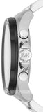 Michael Kors Brecken Chronograph Black Dial Silver Steel Strap Watch For Men - MK8847