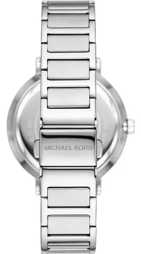 Michael Kors Addyson White Dial Silver Steel Strap Watch for Women - MK4714