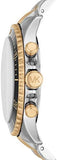 Michael Kors Bayville Chronograph Black Dial Two Tone Steel Strap Watch For Women - MK8872