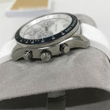 Michael Kors Berkley Chronograph Silver Dial White Rubber Strap Watch For Women  - MKO1040q