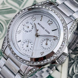 Michael Kors Blair Silver Dial SIlver Steel Strap Watch for Women - MK5612