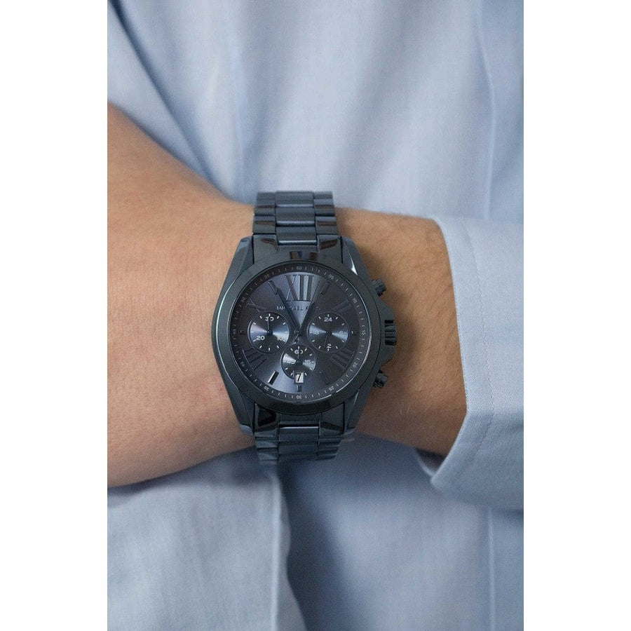 Michael Kors Bradshaw Blue Dial Blue Steel Strap Watch for Men - MK6248