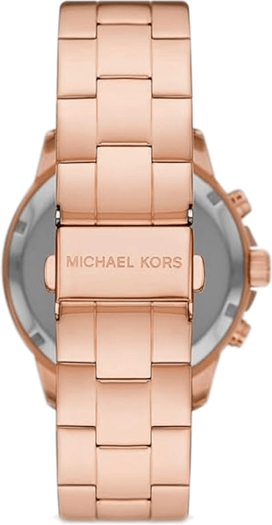 Michael Kors Bryn Chronograph Rose Gold Dial Rose Gold Steel Strap Watch For Women - MK7200