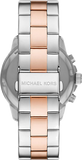 Michael Kors Bryn Pavé White Dial Two Tone Steel Strap Watch For Women - MK7201