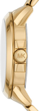 Michael Kors Bryn Quartz Gold Dial Gold Steel Strap Watch For Women - MK7317