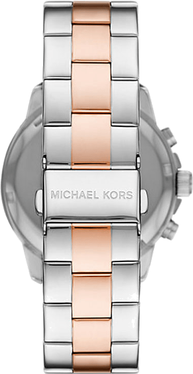 Michael Kors Bryn Pavé White Dial Two Tone Steel Strap Watch For Women - MK7201