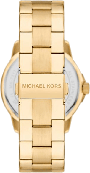 Michael Kors Bryn Quartz Gold Dial Gold Steel Strap Watch For Women - MK7317