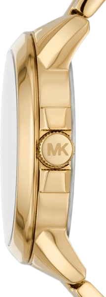 Michael Kors Bryn Quartz Gold Dial Gold Steel Strap Watch For Women - MK7317