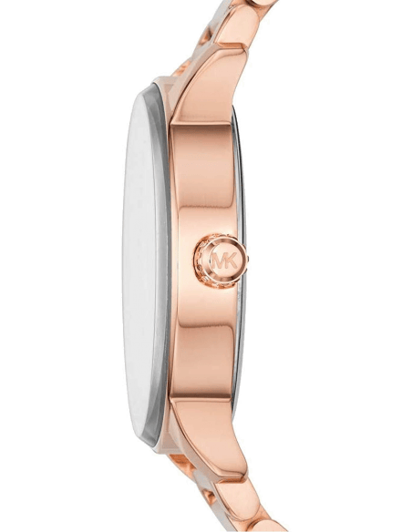 Michael Kors Bryn Rose Gold Dial Two Tone Steel Strap Watch for Women - MK6135